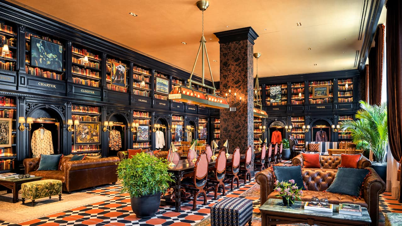 Graduate Princeton lounge area.