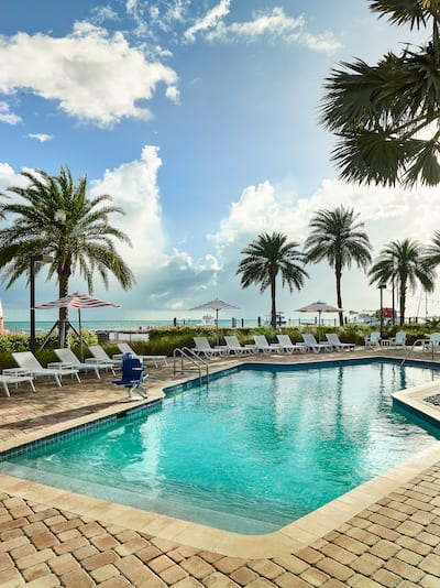 View of resort pool
