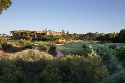 Golf course with trees