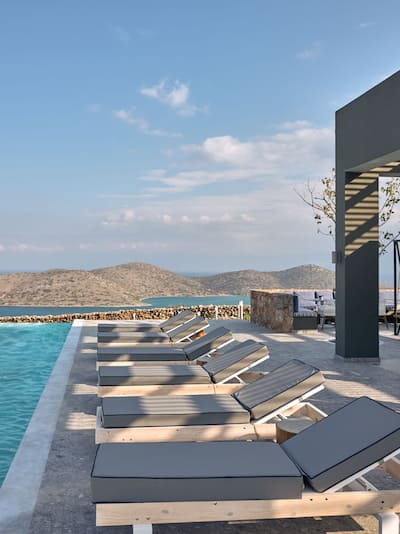 lounge area and outdoor pool