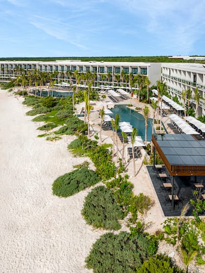 View of Hotel Exterior at the Beach