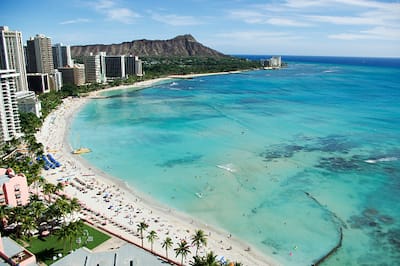 Waikiki Beach and Diamond Head, Honolulu