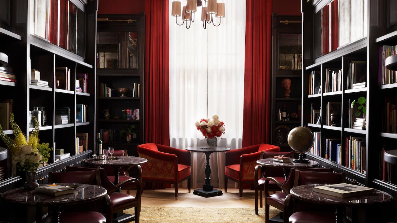 Library with Tables and Seating