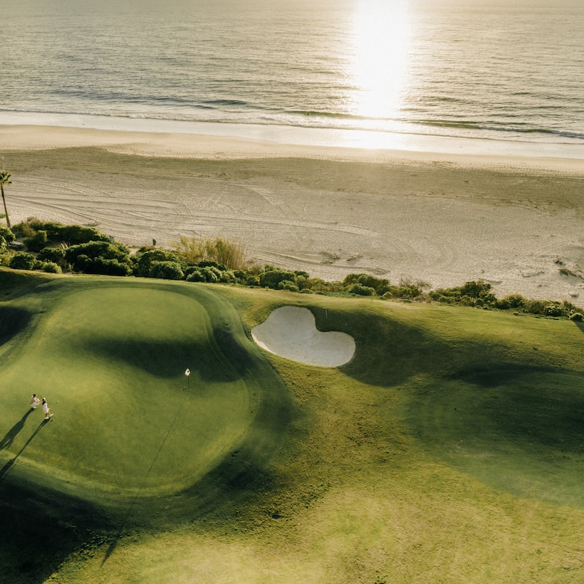 a Golf Course by the Beach